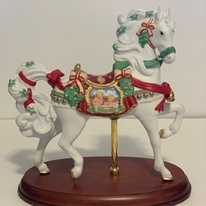 Vintage 1997 Lenox Christmas Carousel,  Noel Horse